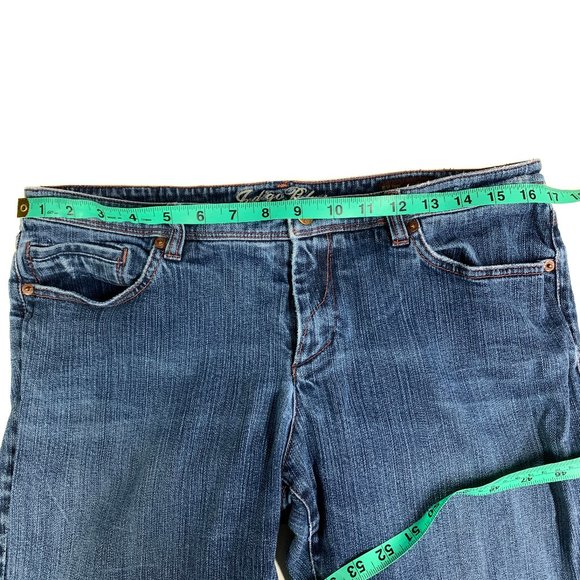 Indigo Palms New York Low Rise Jeans Stretch Flare Leg Womens Size 12S - Picture 3 of 8